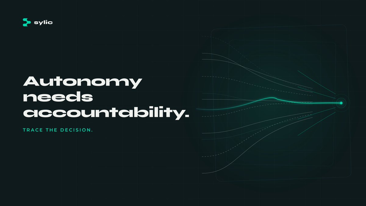 Sylic_AI's tweet photo. Maybe the biggest problem with autonomous trading isn’t autonomy. It’s accountability. 

If an agent decides, we must know exactly how that decision was produced. That's where Sylic comes in! https://t.co/Sh8e325JH7