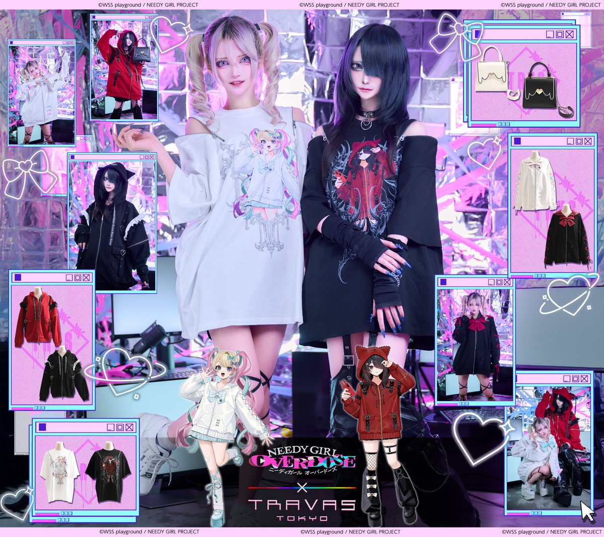 acrotokyo's tweet photo. 【TRAVAS TOKYO × NEEDY GIRL OVERDOSE】

2026.9.19 SAT. RELEASE
TRAVAS TOKYOとアニメ「NEEDY GIRL OVERDOSE」のコラボレーションアイテムが発売💟
世界観を表現した全5型を展開。

▼詳細はこちら▼
https://t.co/opL8kLunN2 https://t.co/3URMMRAHGM