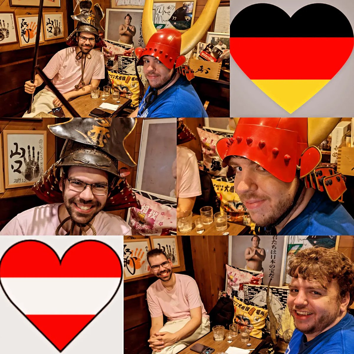6b9bea7fddbf4d6's tweet photo. from Bregenz Austria🇦🇹&
Berlin Germany🇩🇪
オーストリア・ブレゲンツと
ドイツ・ベルリンからのお客様✨
ベルリンからの彼は
日本語堪能、大学で明治時代の歴史を研究してるそう
#austria 🇦🇹
#オーストリア
#bregenz #ブレゲンツ
germany 🇩🇪
ドイツ
#berlin ベルリン
samurai 兜
shogun 将軍 https://t.co/I2XJ5TjIZi