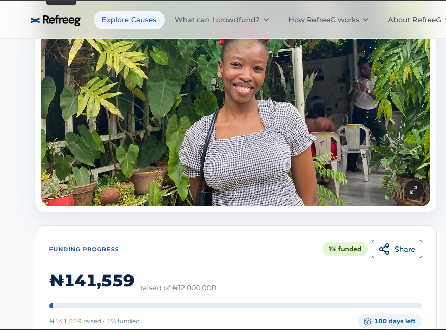 ADEIZA_Julius's tweet photo. Someone on your timeline can help Judith.

You don't have to know her.
You don't have to donate ₦100,000.
Just repost this.

Let's get Judith's story in front of the people who can help her reach her ₦12M goal.

One repost could change everything. 💙

https://t.co/wyB5o6IWZn https://t.co/EQBk4yalOI