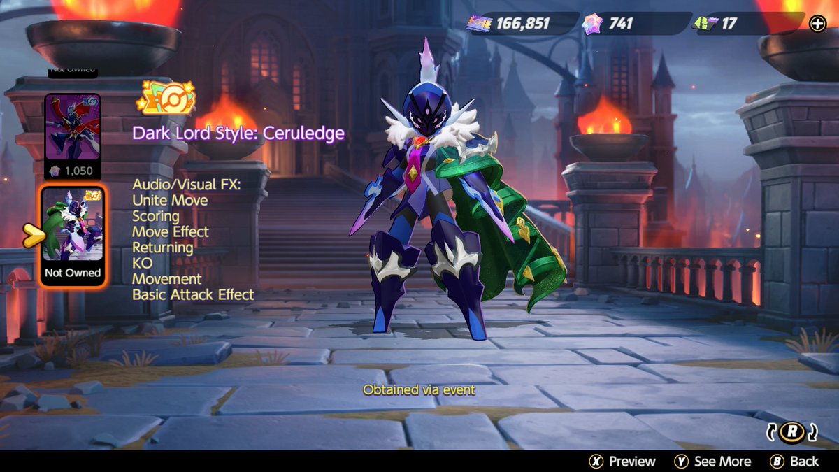 SerebiiNet's tweet photo. Serebii Update: Pokémon UNITE has added a new piece of Holowear - Dark Lord Style for Ceruledge

https://t.co/Wo8N0aI1hL https://t.co/SERqNI8JmU