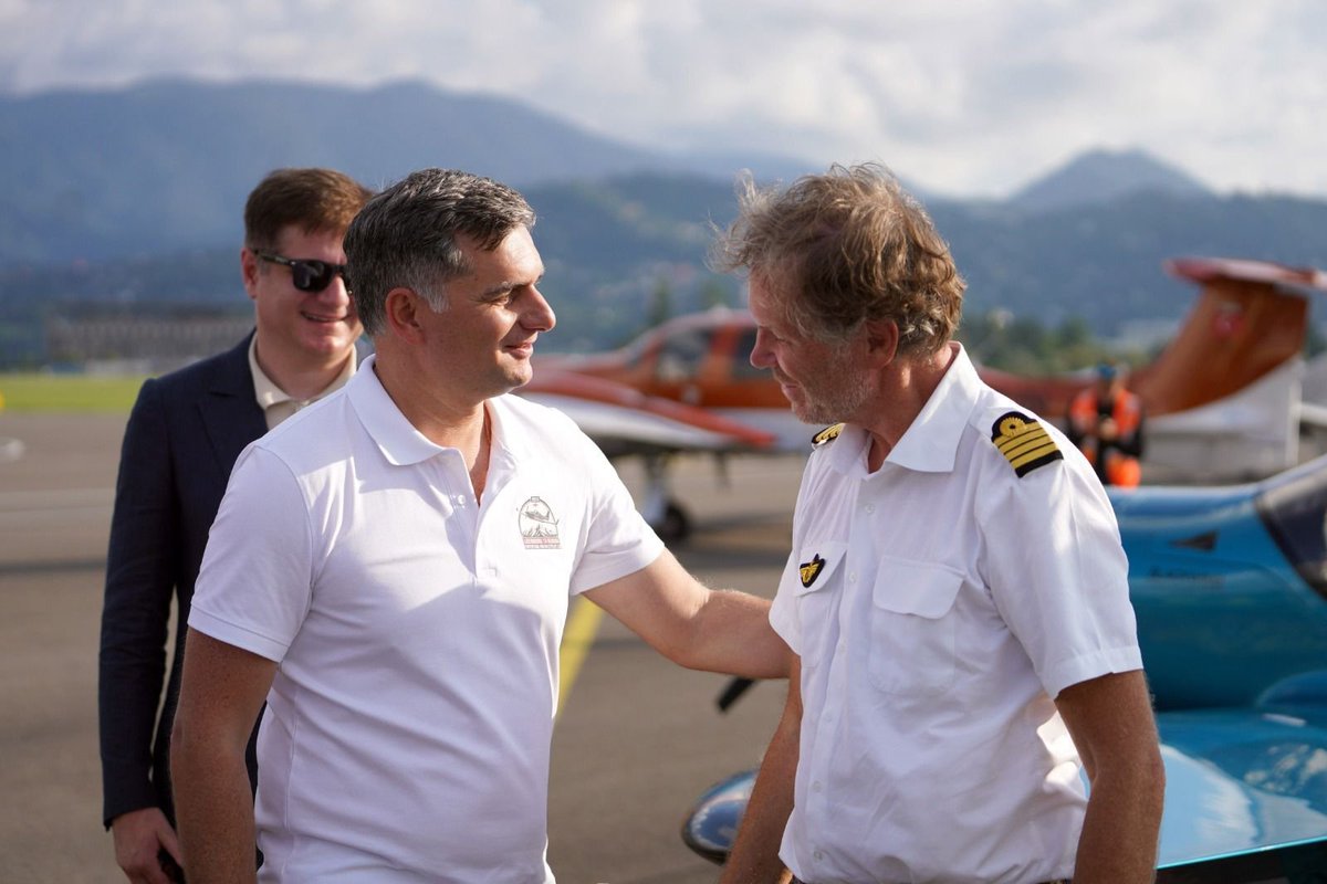 MFAgovge's tweet photo. ✈️🇬🇪Georgia welcomes an aviation expedition from 🇱🇺Luxembourg, bringing together 26 private aircraft. The expedition is organised by the Honorary Consul of Georgia in Luxembourg, with the support of the Ministry of Foreign Affairs of Georgia. @petersodermans https://t.co/upkqBlz47B