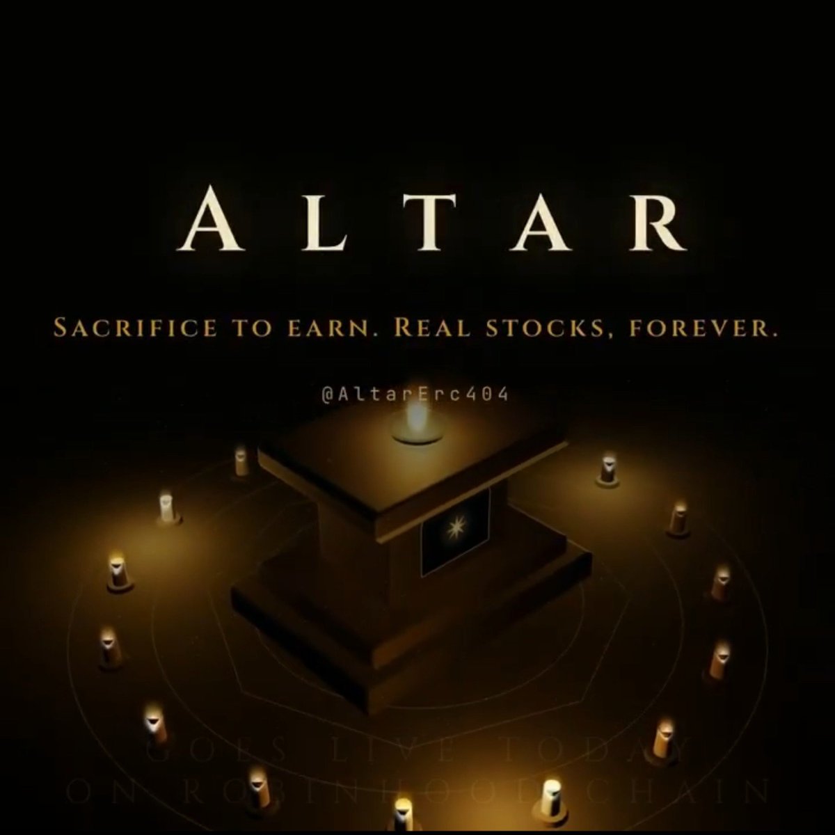 Peteru_u's tweet photo. we're gathering at the ALTER for AltarNFT

– coming soon to @RobinhoodCrypto with a super limited supply of 4,444 seats for the whole  nft huntier-1's

take your spots asap!! 

we pray for greener pastures 💹 https://t.co/1PIwviKDV5