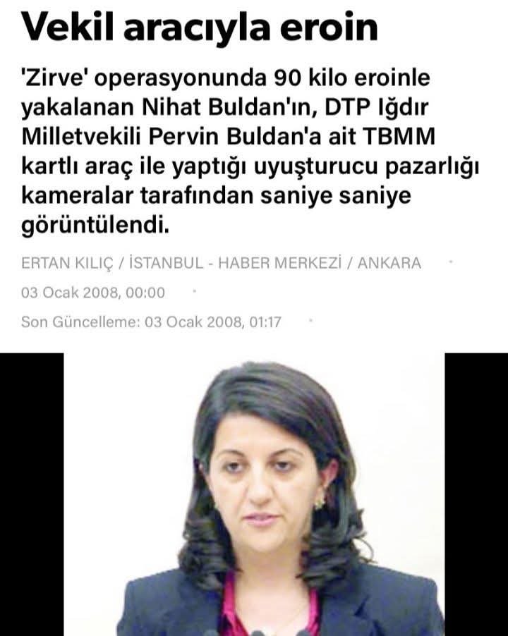 mustafaonsel's tweet photo. Nihat Buldan HADEP kurucularından. Pervin Buldan'ın kayınbiraderi! Yüksekovalı. 
Uyuşturucu kaçakcılığından İngiltere'de dahi hapis ceza almış biri!
2008'de Pervin'in meclis'te kullandığı aracıyla uyuşturucu pazarlığı yapabiliyor!
Ve bu kadın, hala milletvekili, zaman zaman da TBMM'ni yönetiyor!
Dibi görmek başka nasıl olabilir?
Türk Milleti'nin belleğine bırakıyorum!