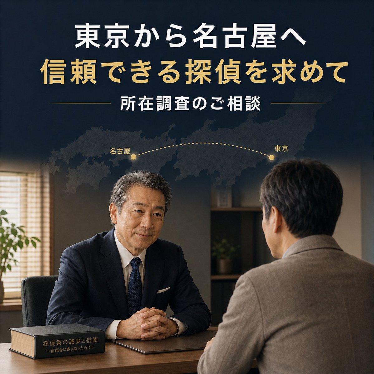 ryuseimaeda's tweet photo. 【東京から名古屋まで、所在調査のご相談】

先日、元奥様の住所を調べたいというお客様が、東京から名古屋の当事務所までお越しくださいました。

お客様のお話では、以前、別の探偵事務所に14万円を支払って検索を依頼したものの、結果の詳しい内容は教えてもらえず、その先の調査として数百万円規模の契約を勧められそうになったとのことです。

その対応に不信感を持ち、「きちんと相談できる探偵はいないか」と探すなかで、私の著書を読んでくださり、今回のご依頼につながりました。

調査目的は、所在不明となっている元奥様の現在の住所確認です。

調査料金は33万円。判明しなかった場合は22万円を返金する契約でお受けしました。

簡単な調査ではありませんが、遠方から信頼してお越しいただいたお気持ちを大切にし、できる限りの調査を尽くしたいと思います。

探偵の仕事は、高額な契約を勧めることではなく、できることと難しいことを正直に説明し、依頼人と一緒に解決への道を探すことだと考えています。

#所在調査 #探偵事務所 #前田龍生探偵事務所