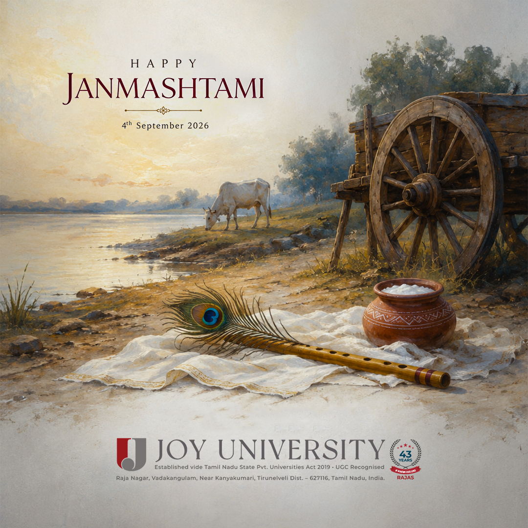 joyuniversityIn's tweet photo. 🪈 Happy Janmashtami! 🦚  May the divine melody of Lord Krishna’s flute fill our hearts with peace, our minds with wisdom, and our lives with purpose.  As we celebrate the birth of the embodiment of love, compassion, and wisdom https://t.co/1Q7prbU2U9