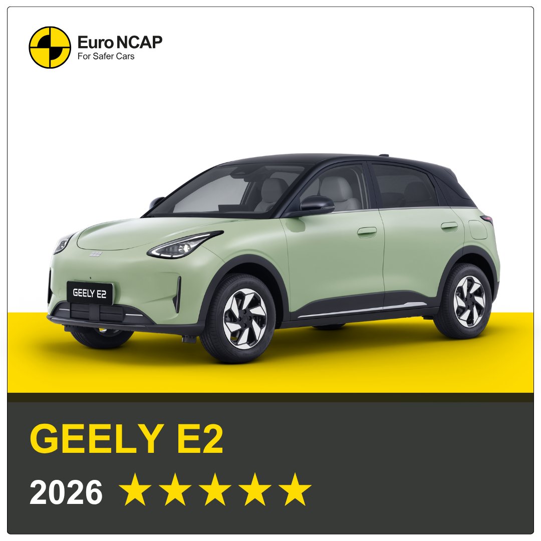 EuroNCAP's tweet photo. ⭐ 3 Chinese newcomers, 3 5-stars ⭐
 
The 3 EVs delivered strong performances, showing how quickly newer brands are meeting demanding safety requirements. ⭐
 
https://t.co/kX39vm3QhG 🚗
 
@GACEurope
@GeelyAutoGlobal
@Leapmotorglobal
 
#forsafercars #AION #GEELY #Leapmotor https://t.co/AXCmNUdV2A