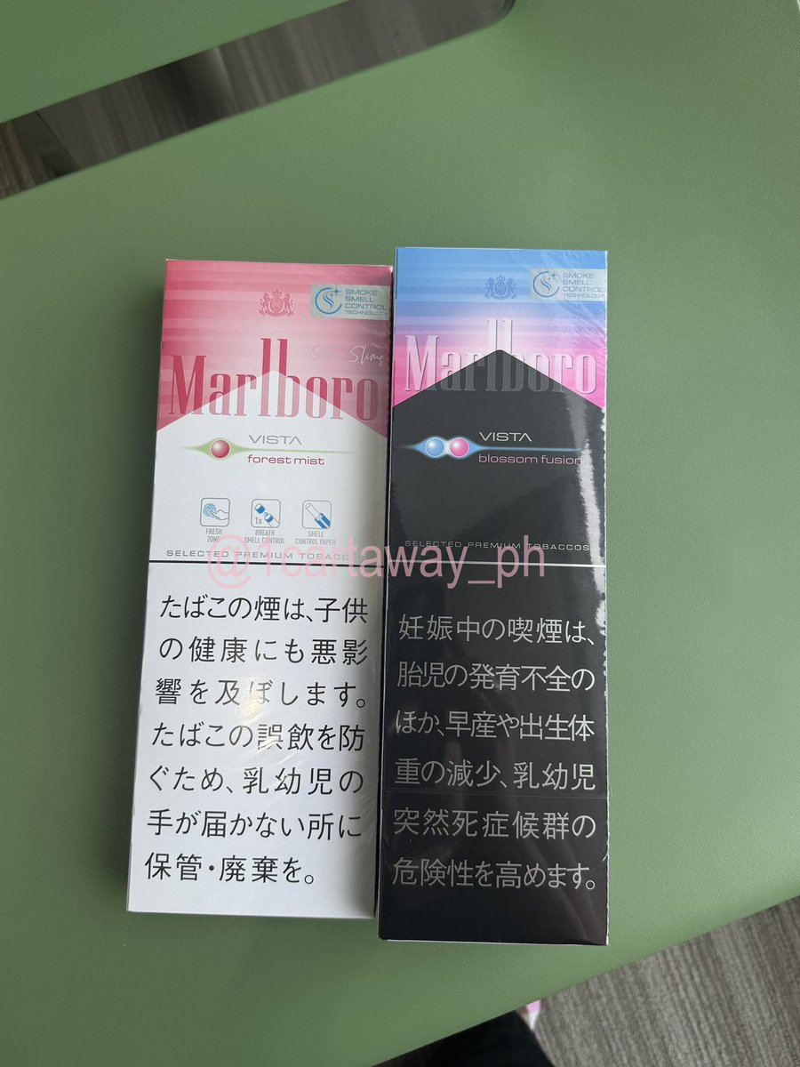 1cartaway_ph's tweet photo. hi #yositwt wts lfb ph onhand

available:
mb forest mist: 7 packs
mb blossom fusion: 9 packs

280 each 
dm to avail ☻ 

t. marlboro vista forest mist blossom fusion japan cigs https://t.co/Cv5m04qnSZ