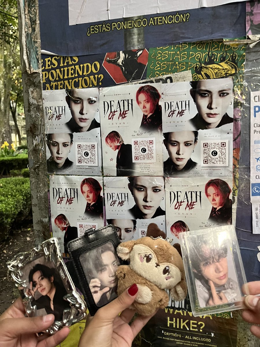 lettersevan's tweet photo. me and my friends made some ‘death of me’ flyers and went ahead and left them around in my city. this is for you evan! we love you so much and we are so ready to listen to your album! every effort matters for evan.

📍México City, Parque México.