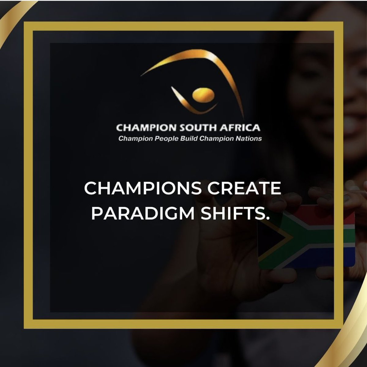 AshrafGarda's tweet photo. Champion create paradigm shifts . How do you create paradigm shifts - do share! 
#ChampionSouthAfrica https://t.co/WllAoEO7Ib