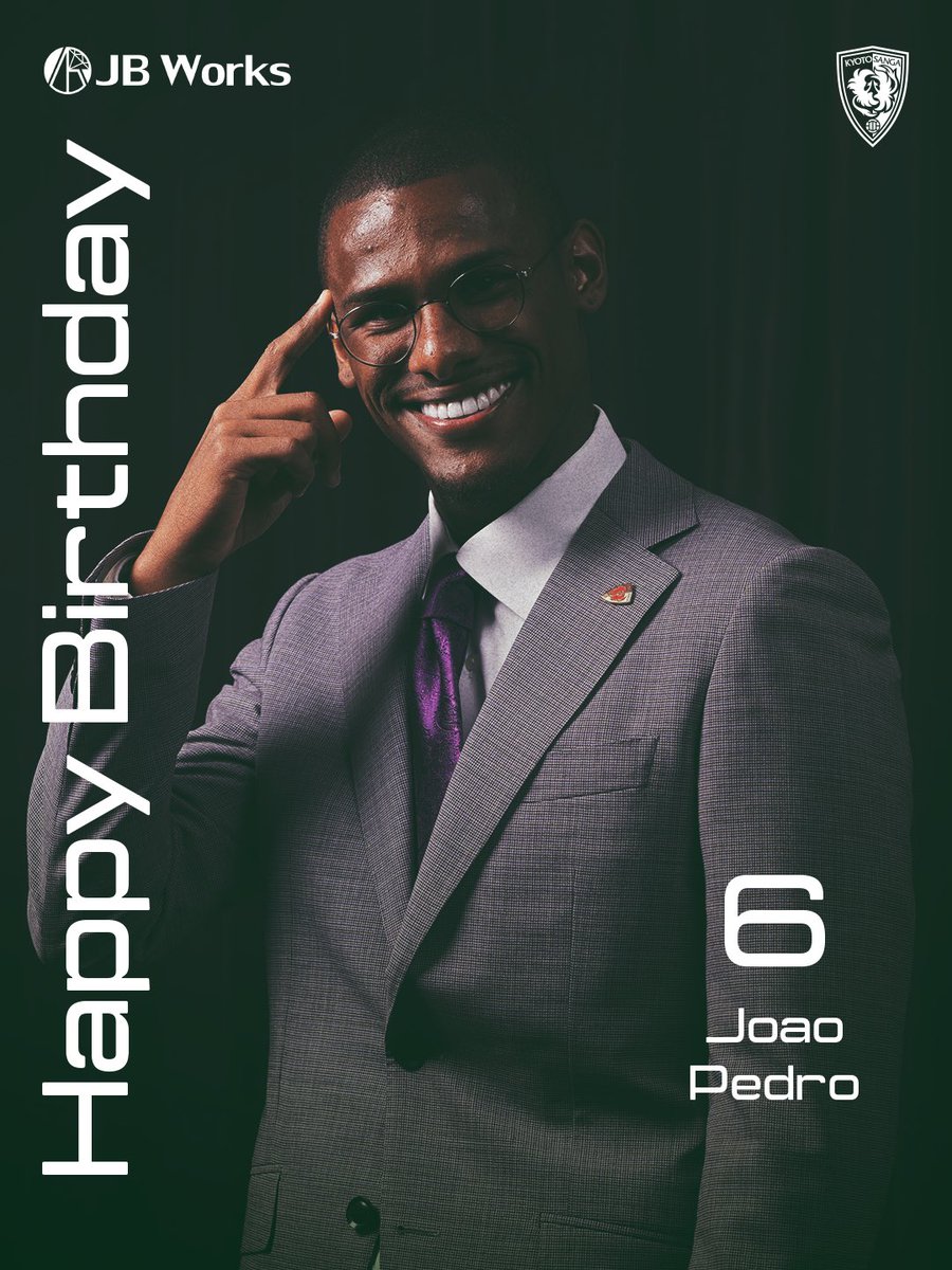 sangafc's tweet photo. 🎂HAPPY BIRTHDAY🎂

本日9月3日は #ジョアンペドロ 選手の27歳の誕生日です🎉
ジョアン、お誕生日おめでとう😊

#sanga #京都サンガ
@JBWorksInc1 https://t.co/O6KHhi3vVi