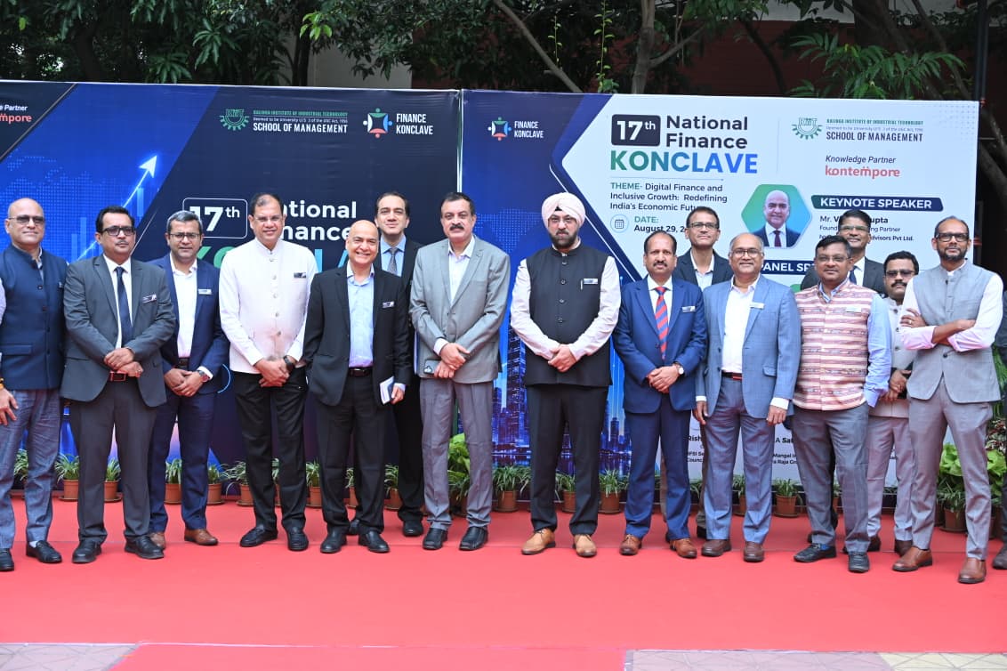 KIITUniversity's tweet photo. We hosted the 17th National Finance Konclave at our KIIT School of Management (KSOM) on the theme, “Digital Finance and Inclusive Growth: Redefining India’s Economic Future,” bringing together eminent leaders from the finance and BFSI sectors to discuss the evolving role of technology in building an inclusive and sustainable economic future for India.

The conclave explored the transformative potential of digital finance, FinTech, AI and emerging technologies, while highlighting the importance of cybersecurity, digital literacy, consumer protection and responsible innovation.

We were privileged to hear perspectives from distinguished industry leaders, including Mr Vikram Gupta, Founder and Managing Partner, IvyCap Ventures Advisors Pvt. Ltd., and an expert panel comprising leading professionals from Wells Fargo, Tata Realty & Infrastructure, IKF Finance, BFSI Sector Skill Council of India and Mangal Industries Limited.

The discussions examined the future of financial markets, access to capital, digital public infrastructure, financial inclusion and the need for India to evolve from a technology consumer into a creator and exporter of technology-led solutions.

The conclave further featured interactive workshops on digital payments and FinTech, M&A, debt markets, cross-border financial integration and Digital Public Infrastructure, offering participants valuable industry-led insights.

At KIIT, we continue to foster strong academia-industry collaboration and experiential learning, empowering our students with the knowledge, skills and perspectives needed to become future-ready professionals and contribute meaningfully to India’s economic growth.