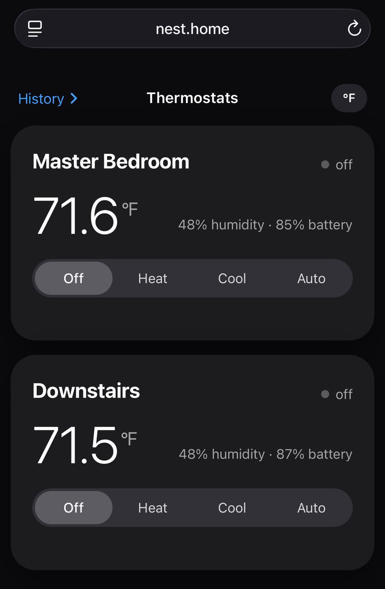Turist's tweet photo. Done it - a simple, self hosted, compiled  from its Nest's own GPL release.
Now my old nest's point to my own linux box running Omarchy and can be remotely controlled from my new service https://t.co/TFEIhaLhIc