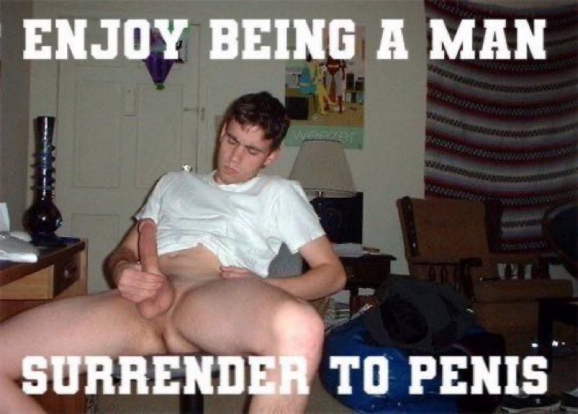 darklustinplea's tweet photo. Surrender to your penis. Surrender to your bros penis. Grasp the gift you have been given and enjoy being a man. https://t.co/0ldTMUtWWK