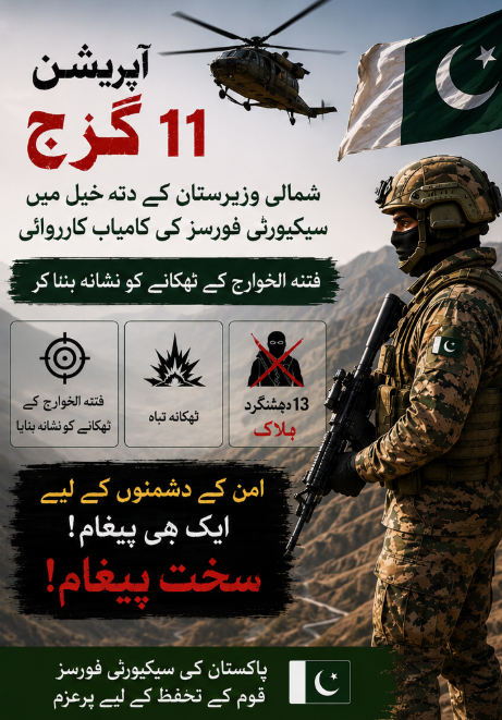 IqraAzi72754184's tweet photo. امن دشمن عناصر کے خلاف کارروائی میں ایک اور اہم کامیابی!
سیکیورٹی فورسز کی کامیاب کارروائی نے ایک بار پھر ثابت کر دیا کہ ہمارے بہادر جوان وطن کے امن و سلامتی کے لیے ہر سازش کو ناکام بنانے کے لیے ہمہ وقت تیار ہیں۔ #آپریشن_گرج #شمالی_وزیرستان #دہشتگردی_کے_خلاف_جنگ #دہشتگردی_نامنظور #دہشتگردوں_کا_خاتمہ #سیکیورٹی_فورسز_کو_سلام #پاکستان_محفوظ_ہے #امن_دشمن_ناکام #سیکیورٹی_فورسز #PakistanArmy #SecurityForces #CounterTerrorism #Terrorism @GovtofPunjabPK @MaryamNSharif @PMLNPunjabPk
@mhmmrm13 @Mangat_81 @yousafnoon010
@Tahirmughalpml8 @SaimaFarooq @SalmanMalik444
@ShayanAh09456 @pmlnymt8585
