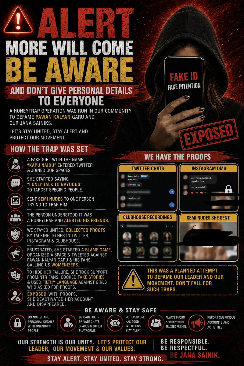 sainik_10's tweet photo. YESTERDAY — @MEGHANANAIDU_.
TOMORROW — WHO?
THE NAMES MAY CHANGE. THE TRAP DOESN’T.
STAY ALERT. STAY UNITED.
WE ARE JANASAINIKS. 🔥 https://t.co/MkAqfjHSln