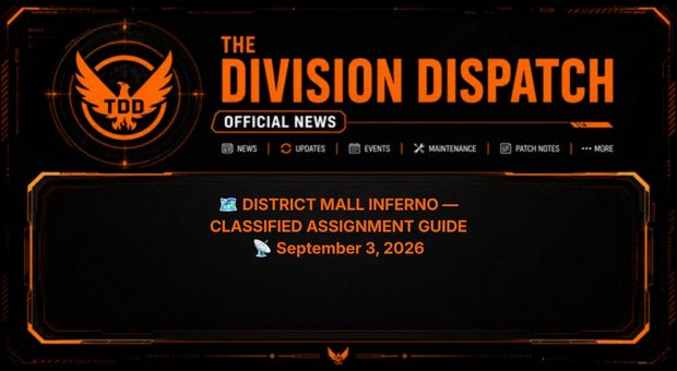 SHDdispatch's tweet photo. 🗺️ DISTRICT MALL INFERNO GUIDE

Full walkthrough live — every puzzle, all 4 collectibles, and all 11 toy machines for the Alien Backpack Trophy.

Full breakdown on our Facebook page &amp; Discord 👇
@TheDivisionGame #TheDivision2 #ClassifiedAssignment #DivisionDispatch https://t.co/DaCd3RuwEO