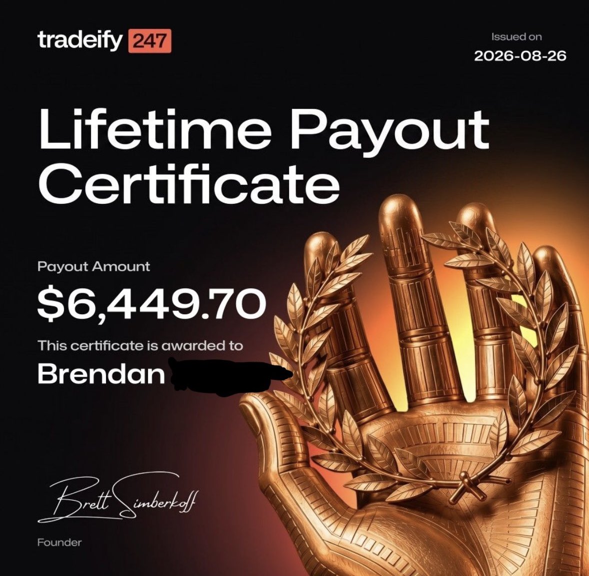 CryptoBrendan_'s tweet photo. Hey @JonatanRandin &amp; @onlyalexfx 

Replicate the @Tradeify Select accounts but for @tradeify247 

I think this is a great idea since it is a low cost type of account, opposed to the current 1-2 steps &amp; instant accounts. 

Just my opinion. Keep up the great work guys! https://t.co/aBAALc6z5I