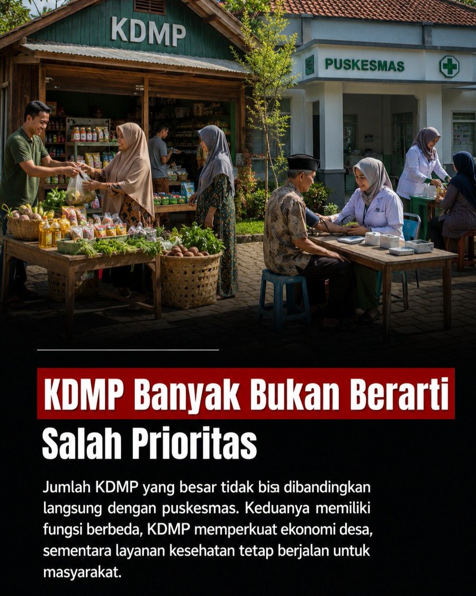 PhysEdMarlin's tweet photo. Jangan lihat angka saja, pahami dulu tujuan setiap program. Setiap kebijakan punya peran masing-masing untuk menjawab kebutuhan masyarakat dari berbagai sisi.
#KDMPUntukDesa https://t.co/Wgu7fbE2LI