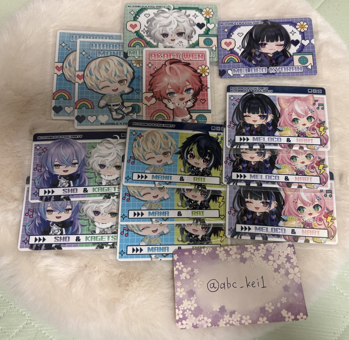 abc_kei1's tweet photo. 【交換】 にじさんじ ピグパーティーチップス PIGG PARTY チップス2 ピグパ ピグパチップス 譲渡

譲▶画像1枚目

求▶画像2枚目or定価＋送料

郵送交換希望
纏めての方優先になります
譲渡の場合はレア含む方優先
検索からでもお気軽にお声がけください
よろしくお願い致します https://t.co/gPZwKf38ab