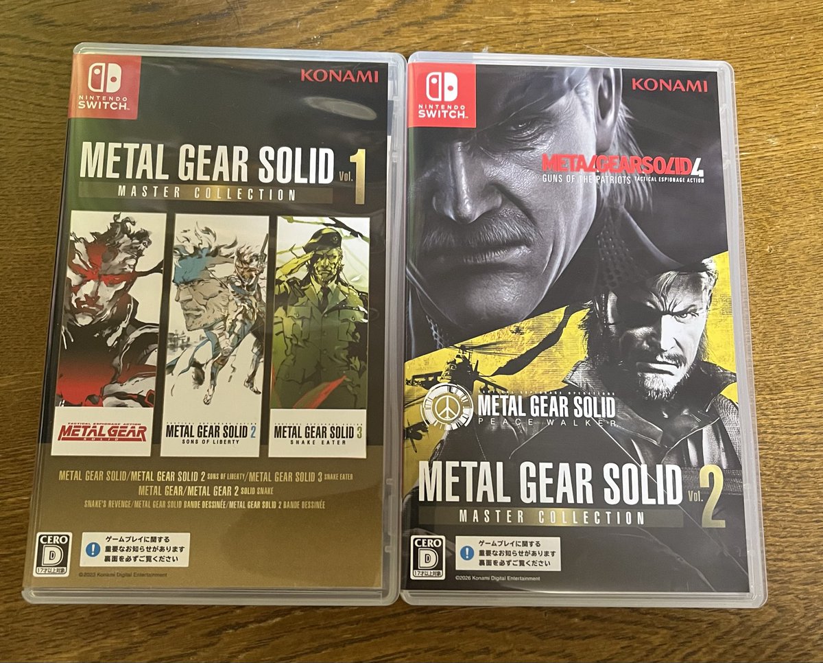 ha_gemini0601's tweet photo. メタルギアのマスコレ2、1週間遅れで購入！共に青春の一ページなので思い出深い作品。 https://t.co/Xogth44kXQ