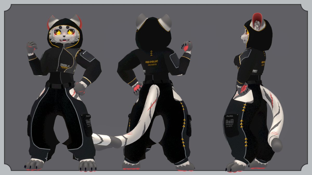 CheePaws1233's tweet photo. ALMOST THERE! 
#Mayu #VRC #Blender #VRCFurry #Furry #3D #Cat #meow #CheePaws #VR https://t.co/H8MFjLMA5B
