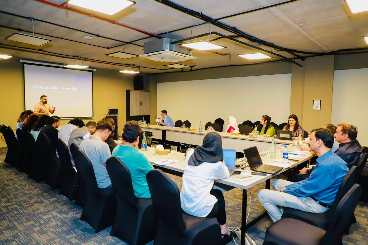 ElhaAysal's tweet photo. Grateful for the learning, discussions and insights that made this training a meaningful experience.
#HumanitarianReporting #IHL #AIinJournalism #Learning #Islamabad https://t.co/QOEbOxWqQa