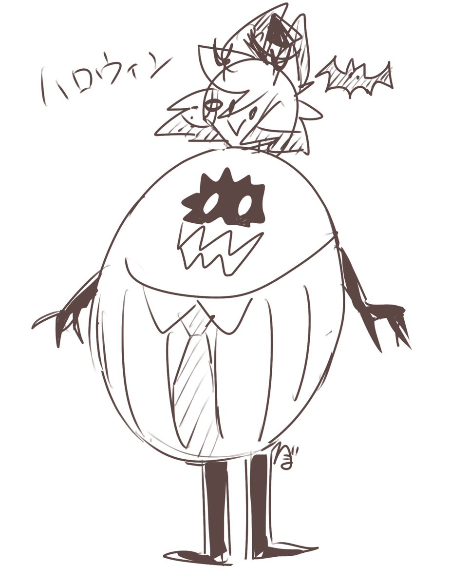 nidonebo's tweet photo. 前描いたやつ、
ハロウィン🦌にこういうアホみたいな仮装してほしい気持ちもある
のらくがき https://t.co/2CbayqLJRl
