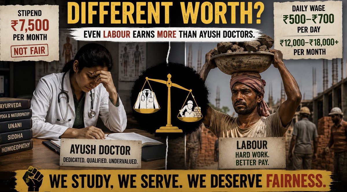 Vaishal50873551's tweet photo. #ayushstipend #increaseAYUSHstipend
#25kforayush https://t.co/lT4fyDh7MP