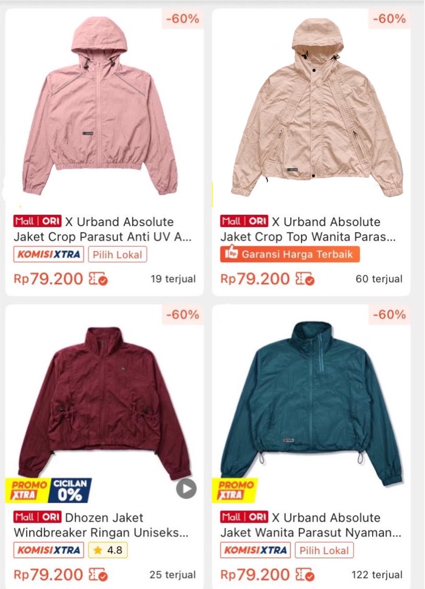 inibiyah's tweet photo. MENU HIDDEN GEM TOKO JAKET CAKEP AFFORDABLE 
cocok banget buat olahraga atau buat para anker &amp; transum, tersedia sampe size 2XL jugaa. https://t.co/2vHE6fMeBh