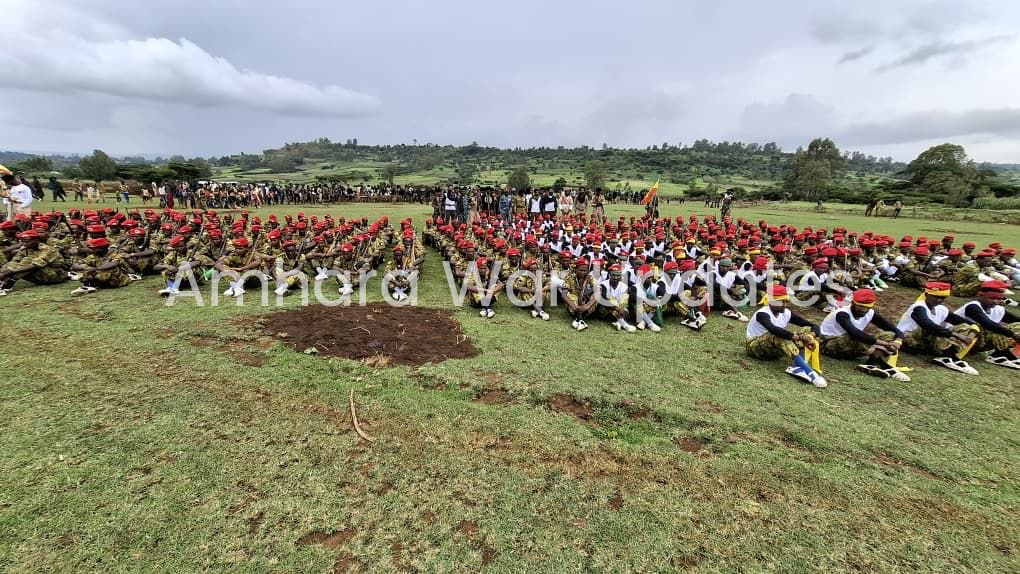 AmharaWarUpdate's tweet photo. ⚡️AFNM announced the graduation of a new batch of commando forces in the Gojjam Subregion (📍Amhara Region, Ethiopia) on August 31st, joining the 33rd Division after completing an intensive four-month military training program.

#Amhara_War_Updates https://t.co/NBoDTBo324