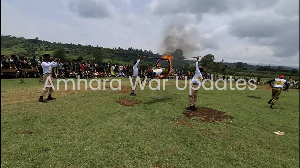AmharaWarUpdate's tweet photo. ⚡️AFNM announced the graduation of a new batch of commando forces in the Gojjam Subregion (📍Amhara Region, Ethiopia) on August 31st, joining the 33rd Division after completing an intensive four-month military training program.

#Amhara_War_Updates https://t.co/NBoDTBo324