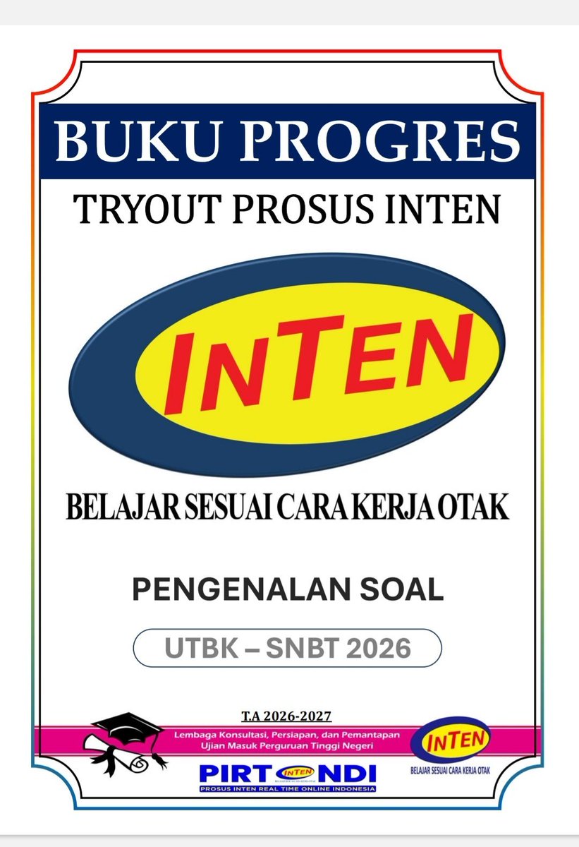 AI_Chonicle's tweet photo. SOAL PDF TO INTEN PENGENALAN POLA SOAL 2027 
https://t.co/8cmruH0scj…
More Information about SNBT, TKA,  Independent Exam, and KIPK

Save this resource bank. 👇
Follow @AI_Chonicle for more helpful content https://t.co/c66lkNohpr