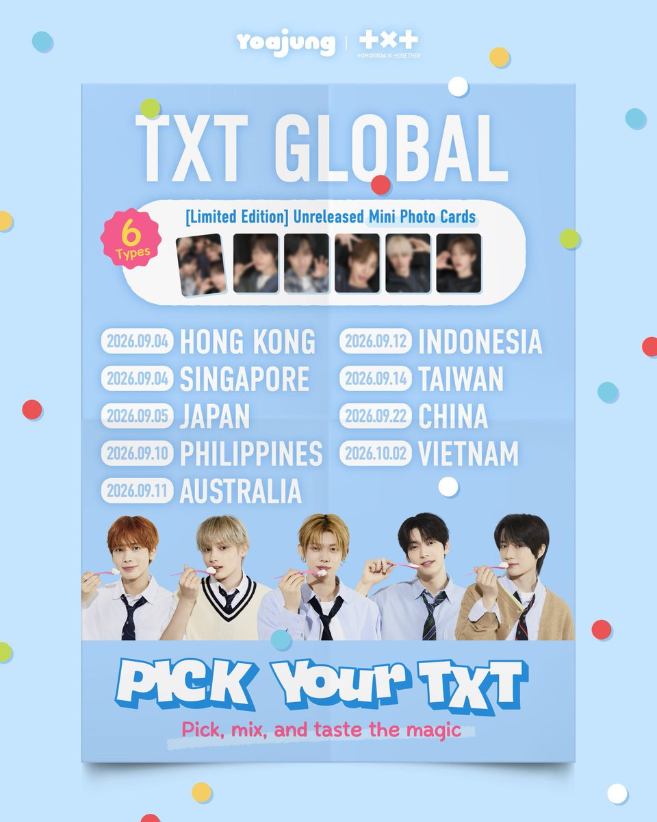 MOAbuhayAcademy's tweet photo. TXT PROMO IN THE PHILIPPINES 🇵🇭

🗓️ August - Ppulbatu <Hey! Appul> Market
🗓️ September - Yoajung Opening

We are going back on their map 📍

#MOAsinMOA https://t.co/uOkpSQTSQb