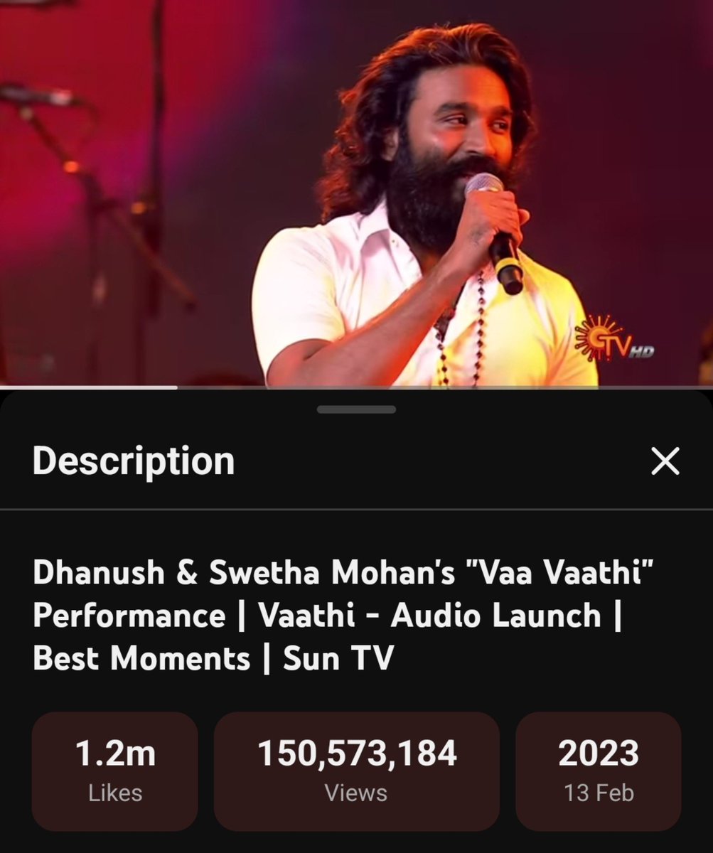 Raghuvaran_07's tweet photo. 20th 150M+ Viewed Video for @dhanushkraja in YouTube 🧨🔥 

#OM @gvprakash https://t.co/2E0CfOOlBn