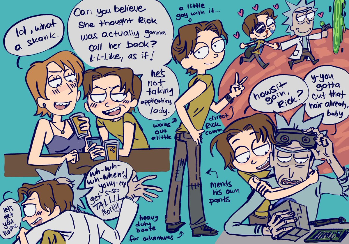 evilmoscato's tweet photo. College Morty? Feeling very comfortable as Rick’s forever partner and also he finally grew a little (still scrawny though) https://t.co/kS3quTknDw