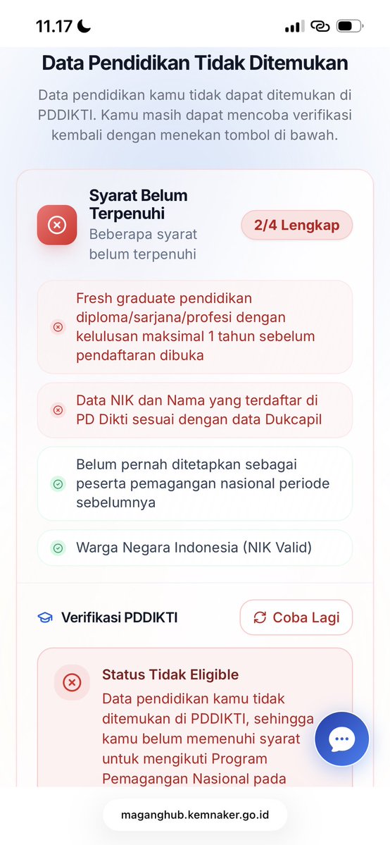 sadc5e's tweet photo. yg ikut maganghub batch 2 ada yg tau ga yaa inii gmnn pdhl pddikti ak udh luluss😔
#maganghub https://t.co/4iAUn3aGt3