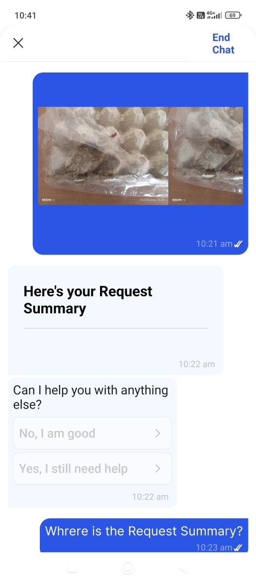 s_fuse's tweet photo. I have ordered eggs from @Flipkartminutes this morning. I have recieved rotten with worms in it. Trying to chat with Flipkart support. Have all screenshot &amp;photos. They are asking same thing again &amp; again. Horrible! @FDA_MAHARASHTRA @Tukaram_IndIAS @flipkartsupport @Flipkart https://t.co/falp0lJTD1