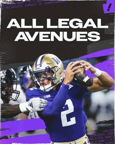 harrysack_'s tweet photo. FRIENDLY REMINDER UW THREATENED TO SUE YOUR STARTING QUARTERBACK ON SUNDAY INTO OBLIVION #huskyhateweek https://t.co/hSuKaWvNQb