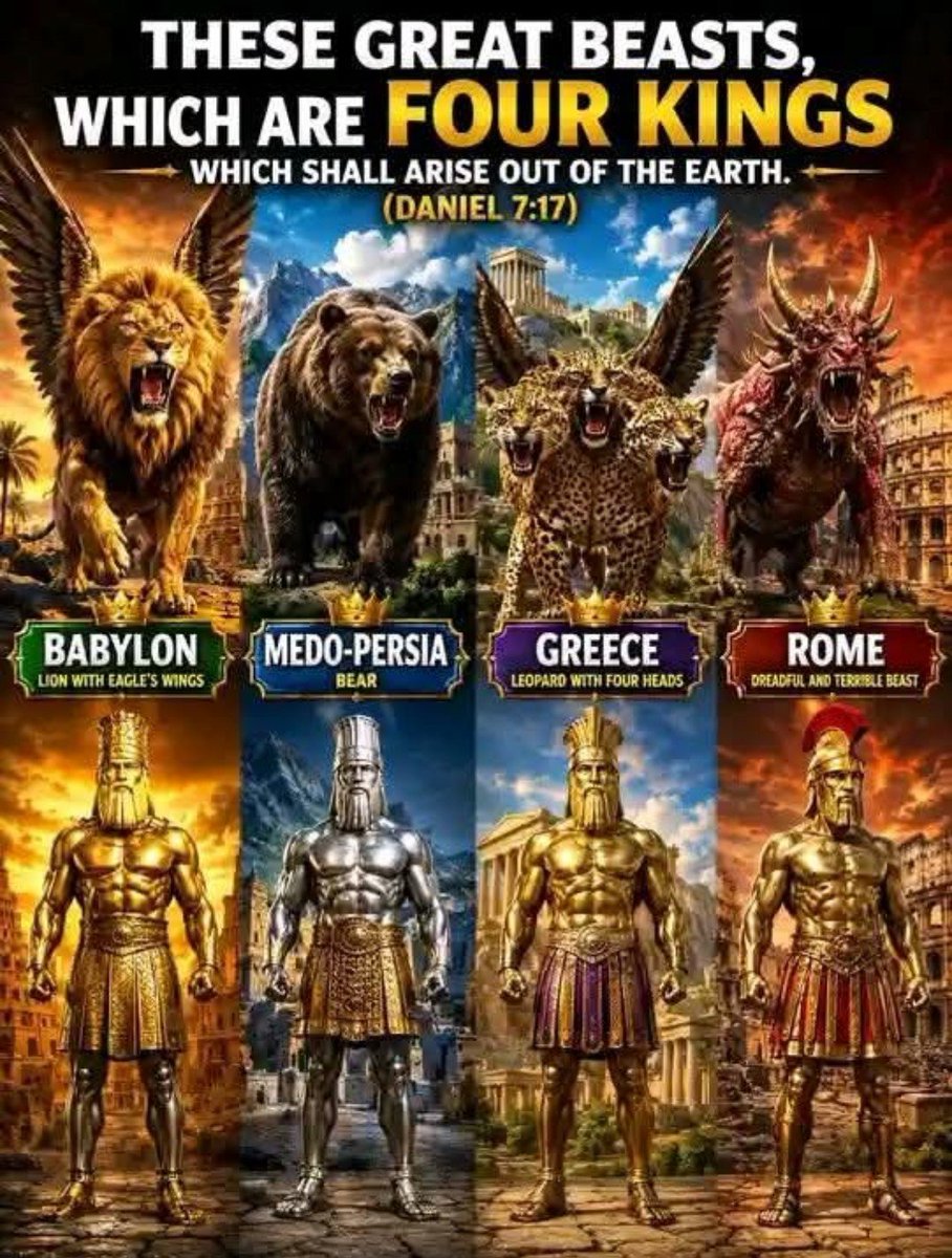 DrShayPhD's tweet photo. Catholics have been pursuing religious and political unity for centuries, long before the United Nations ever existed. History is filled with rulers, empires, kings, queens, political alliances, and even strategic marriages designed to unite kingdoms under one power. Alexander the Great tried it through conquest and assimilation. Royal families tried it through marriage. Empires tried it through political and religious control. Yet every one of them eventually failed.

Daniel and Revelation tell us why. Satan’s final attempt to unite the world will not succeed, regardless of the method, whether through political alliances, religious authority, legislation, or enforced worship. Daniel 2 shows us the image of Nebuchadnezzar’s kingdoms, but it ends with “a stone cut out without hands” striking the image and destroying it. That Stone is Christ and His everlasting kingdom.

The unity will not stick together because clay and iron do not adhere. Human beings cannot establish the kingdom God establishes. The Rock is not Catholicism. The Rock is not Peter, either.  The Rock is Christ, the One upon whom the true church is built. Revelation shows the climax of all the Antichrist Power and the Second Beast efforts, to force the world to unite in opposition to God, yet ultimately is crushed by Christ.

The New Jerusalem does not materialize through political engineering, religious coercion, or human alliances. It comes down from God out of heaven (Revelation 21:2). Satan can use the church and state to attempt to counterfeit Christ’s kingdom, all he wants but he cannot create the kingdom of God.