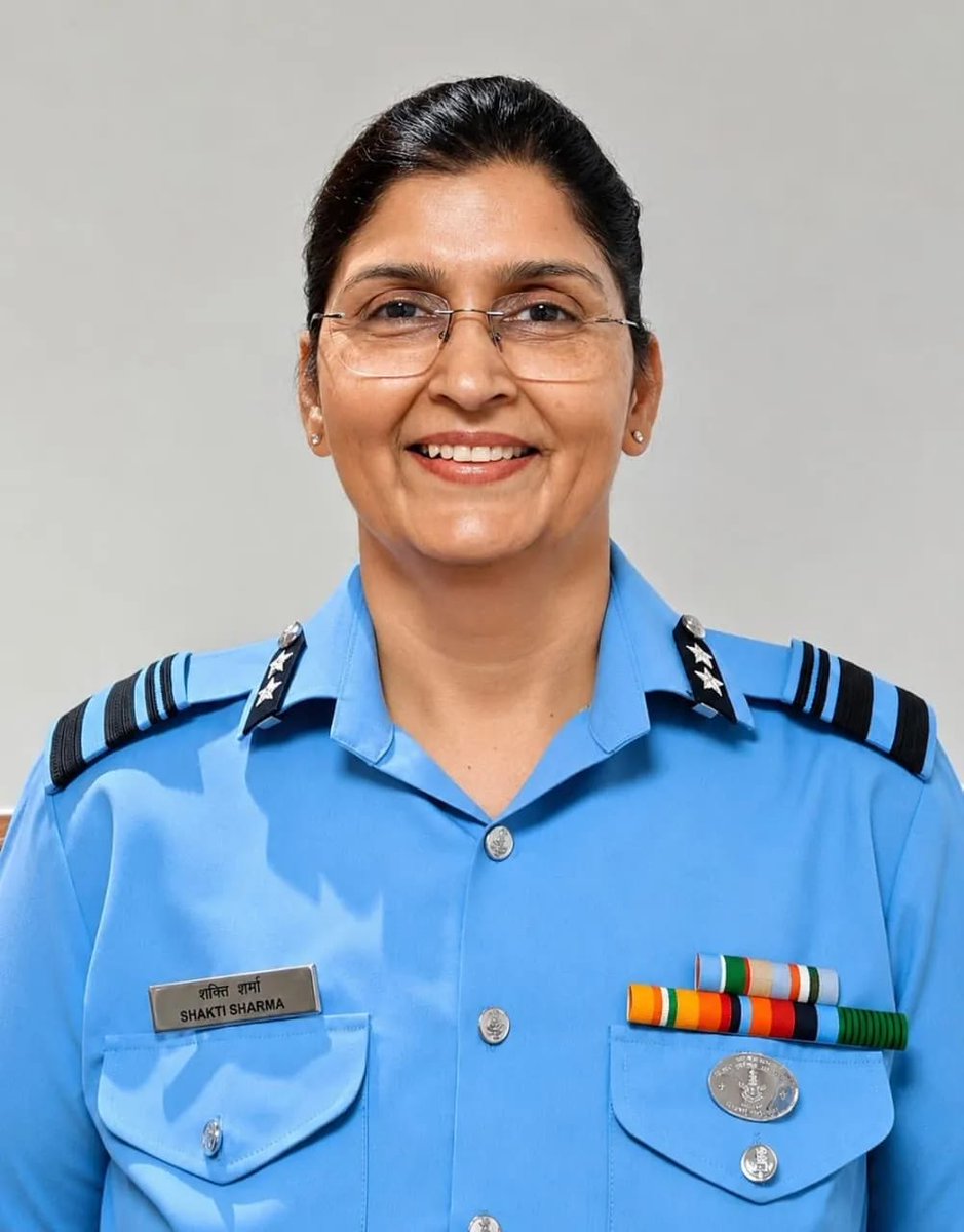 OfficialPreetiM's tweet photo. Heartiest congratulations to Air Vice Marshal Shakti Sharma on becoming the first woman officer from the non-medical branch of the Indian Armed Forces to attain the rank of Air Vice Marshal.
Her remarkable achievement is a powerful reminder that courage, dedication and excellence know no barriers. Her journey will inspire countless young women to dream bigger, challenge conventions and lead from the front.
May she continue to soar higher and inspire generations to come.
Warmest congratulations and best wishes for this remarkable milestone.
@IAF_MCC
#ShaktiSharma #IndianAirForce #WomenInUniform #WomenInLeadership #NariShakti #WomenEmpowerment #ProudMoment #Inspiration #IndianArmedForces