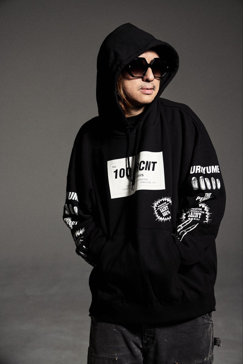 mardigraslyrics's tweet photo. 黒夢
2026.09.06
『THE PERFECT DAYS TO DIE』
Official Goods

黒夢×SAINT Mxxxxxx
100PRCNT Hoodie

サイズ：M, L, XL
着用サイズ L

https://t.co/oy29FzzYxH https://t.co/ANIKoLRGAt