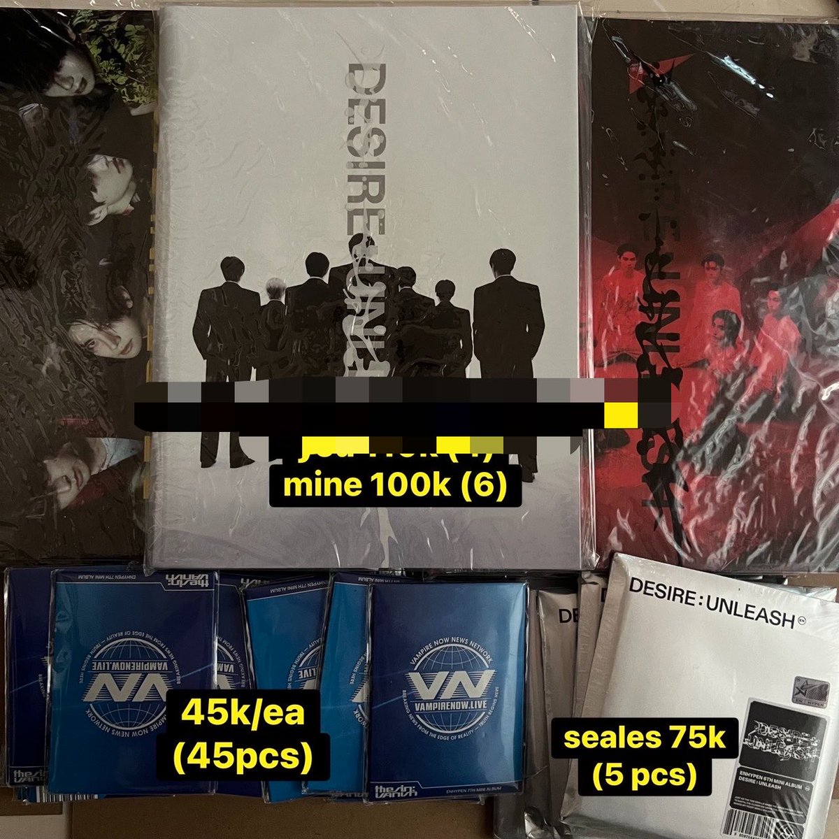 GOviegostare's tweet photo. #ensell album sealed dan unsealed siap kirim 

❌ exc adm pack https://t.co/CAj2odCCCZ