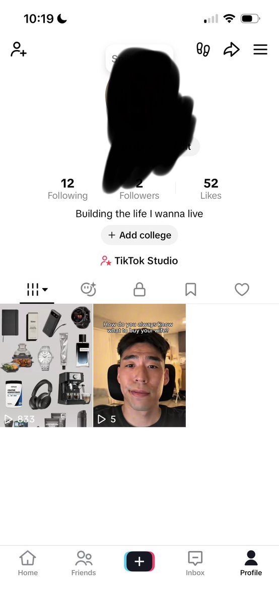 robmaeda3's tweet photo. Short video that wasn’t really niche-targeted: 5 views (probably only 2-3 from the for you page)

Video more aligned with the content I’ve been liking for account warmup: 833 views, 52 likes, 7 saves

TikTok is annoying tho cuz my “better” video on another account is stuck at 0 https://t.co/YITO3y8b1R