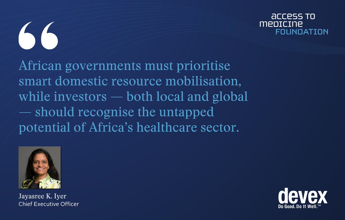 AtMIndex's tweet photo. In a @devex op-ed, our CEO @JayasreeKIyer examines what shrinking foreign aid means for Africa’s #HealthSystems. She argues for long-term resilience over short-term fixes &amp; asks whether this moment can build a more self-sustaining future. Read more➡️https://t.co/fX3klguG42 https://t.co/y7n6DLtuVS