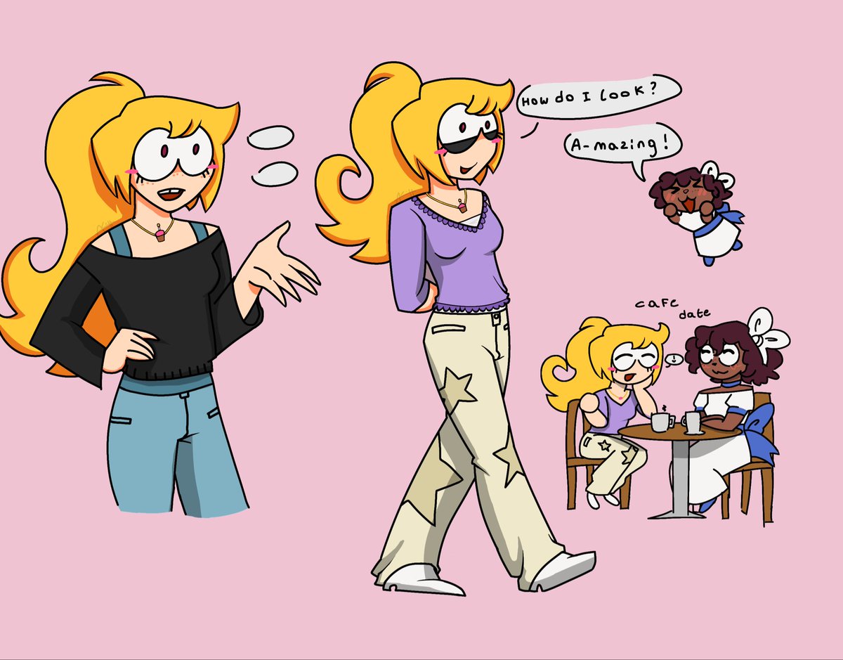 slinkydex's tweet photo. I like Vanessa so I put her in my clothes :3 #frickbears3 https://t.co/EgPRaQIDGs