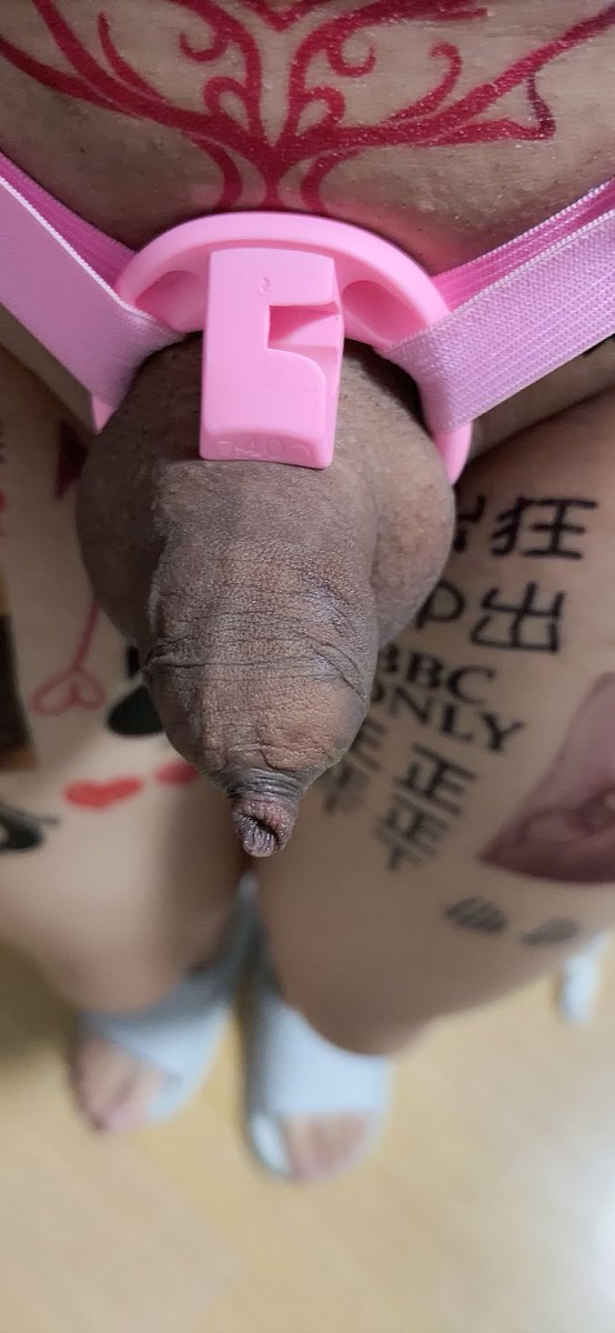 xiaoyusissy's tweet photo. 被阴��负数锁锁完两天就是这个样子啦🥵🥵，被压缩到极致的废物阴蒂展现出畸形的包皮尖尖，无论如何也撸不出来的哦🤏🤏🤏，果然是天选小姆狗😋🤤#雌堕 #男娘 #sissy https://t.co/JNKObGLgyB