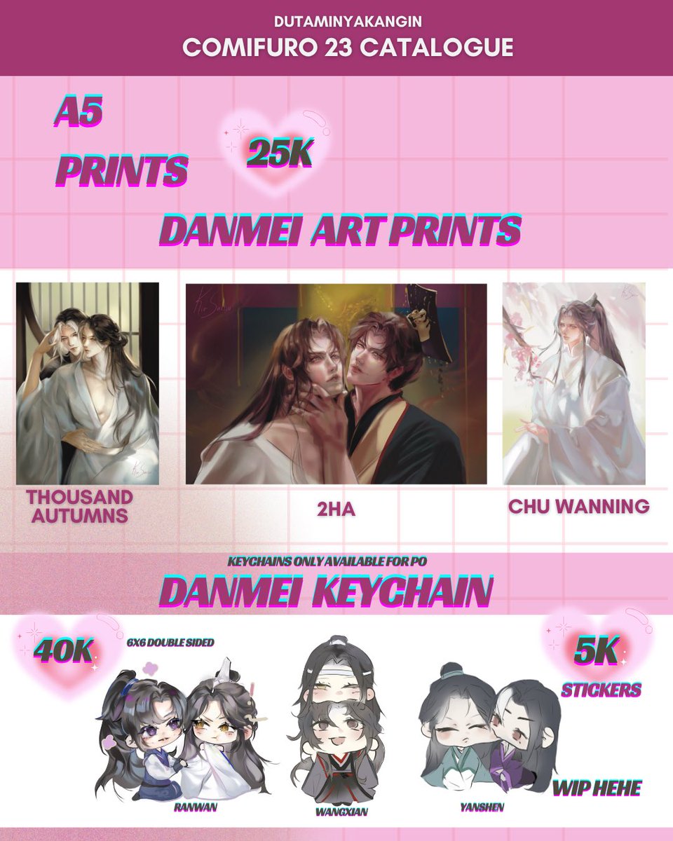 dutaminyakangin's tweet photo. [ ♥️ + retweets are very very much appreciated]

dutaminyakangin's #CF23 PO 2 is here!! + a giveaway !

More info on bow to join below!

⏳3 Sept-10 Sept
Genshin Impact, ALNST, 2ha, Thousand Autumns, MDZS
✉️ Day 1+ 2 pickup, Mail Order
🖇️https://t.co/yTxJamdWuV https://t.co/3ASz0unydZ