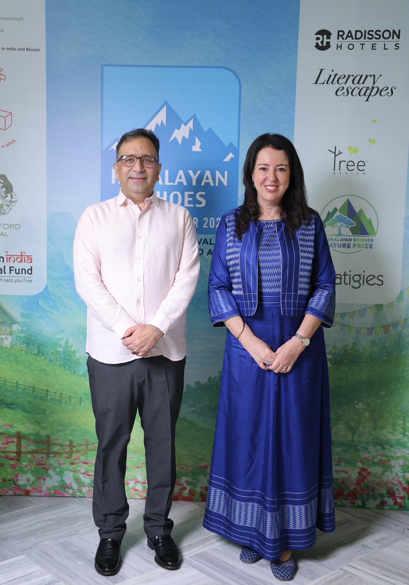 SwissEmbassyIND's tweet photo. From New Delhi to Nainital. 🏔️

We hosted the curtain raiser of the 11th edition of @HimalayanEchoes, a festival where #literature, #art &amp; music meet the landscapes &amp; lives of the #Himalayas.
The journey continues, with 🇨🇭 author Benjamin Viatte joining the #festival in October. https://t.co/gPnj5riWb8