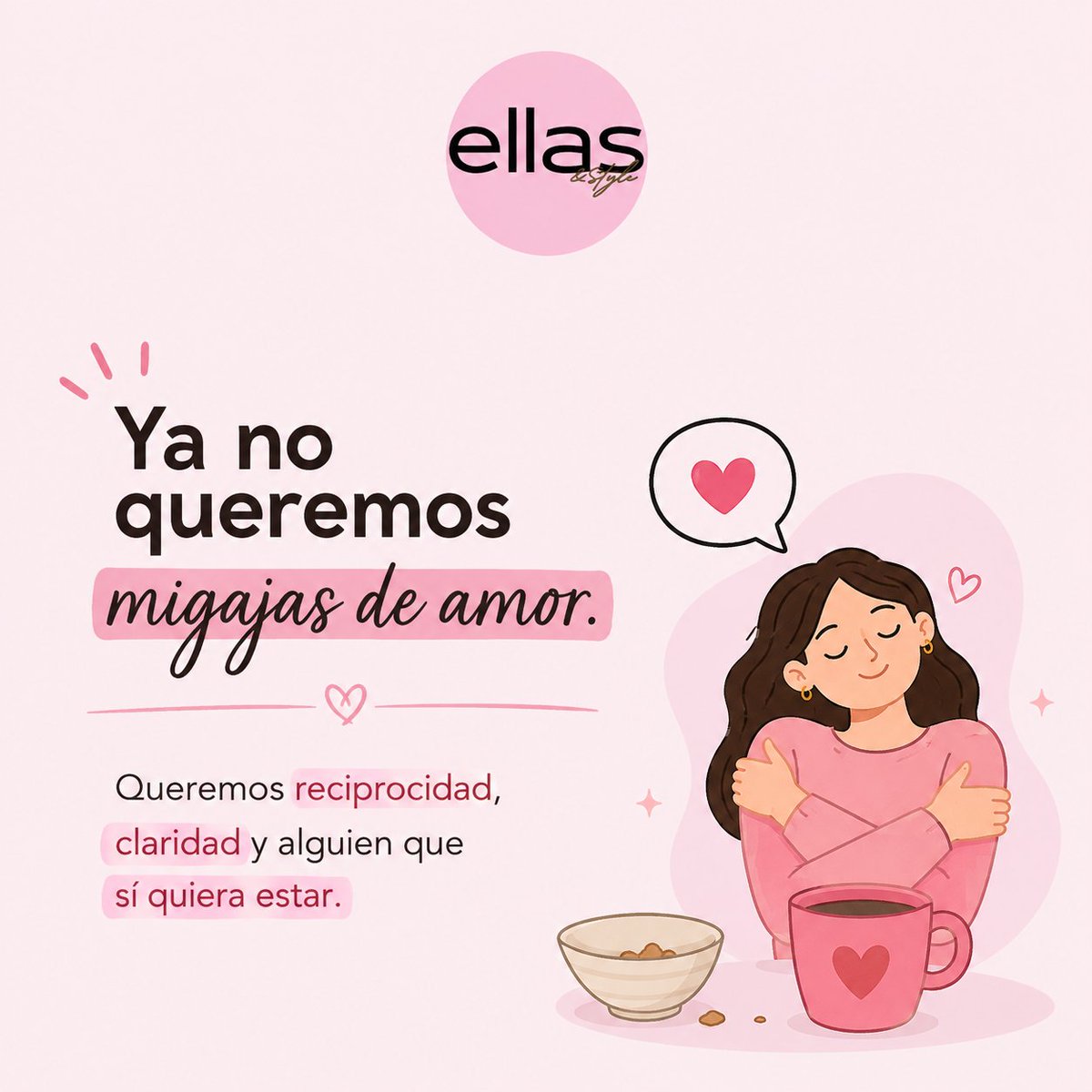 EllasStyle's tweet photo. 💬 MIGAJAS DE AMOR
No confundas atención con amor. 🤍
Una relación sana no debería hacerte sentir que tienes que perseguir cariño, respuestas o interés.
Amar también es sentir que no tienes que rogar por un lugar.
#AmorReal #RelacionesSanas #AmorPropio #Reciprocidad #Parejas https://t.co/9GXv7nDs1D